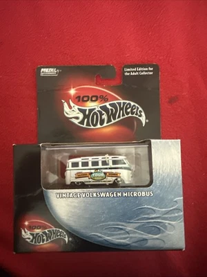 Autobús turístico Hot Wheels 100 % caja negra vintage Volkswagen Microbus Cali Dreaming Foto 1 de 3