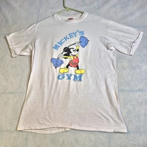 Vintage Mickey's Gym Single Stitch Tee XL Shirt Walt Disney Company Made U.S.A - Bild 1 von 16