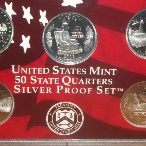 2003 S SILVER PROOF ALABAMA STATE QUARTER 90% SILVER FREE SHIP - Image 1 of 1