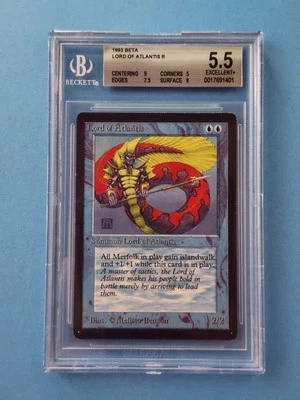 Beta Lord Of Atlantis Vintage MTG Graded BGS 5.5 Excellent+! - Image 1 of 2