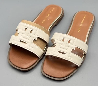 Sandalias planas Tommy Hilfiger para mujer con logotipo de Terenz talla 7 Foto 1 de 4
