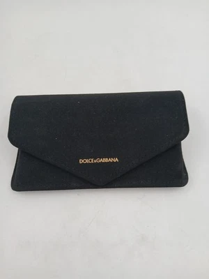 Dolce & Gabbana Negro Tela Gafas Gafas Gafas Estuche Sobre Bolsa Soporte Foto 1 de 4