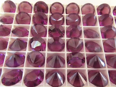 12 pedrería Swarovski Brillion vintage años 60 amatista/sin láminas. #1102 Foto 1 de 2