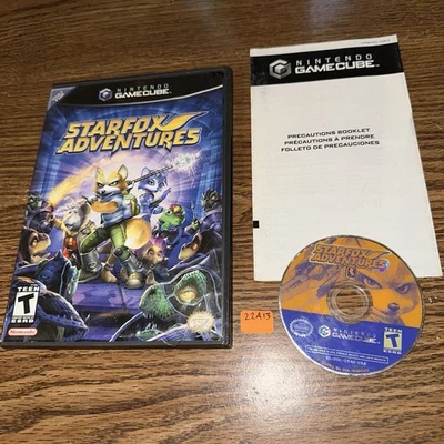 Star Fox Adventures Black Label GC Tested GameCube No Manual 22A13 - Image 1 of 3