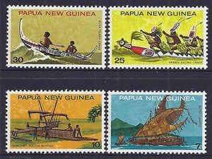 1975 PAPUA NEW GUINEA CANOES FINE MINT SET OF 4 MNH/MUH - Picture 1 of 1