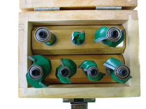 Shars 1/2" Shank 7 PC Woodworkers Set Woodworking Wood Router Bit New P{ - Picture 1 of 2