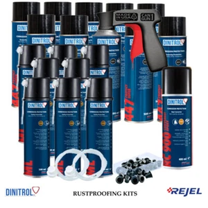 DINITROL STONE CHIP RUST PROOFING KIT AEROSOL LARGE LANDROVER GRANADA JAGUAR - Imagen 1 de 2