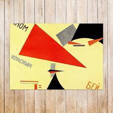 Beat the Whites with the Red Wedge - El Lissitzky - Soviet Propaganda