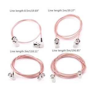 BNC Male Elbow To BNC Male Elbow RG316 Pigtail Cable RF Coaxial Cables Camera Vi - Zdjęcie 1 z 9