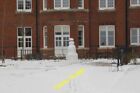 Photo 6X4 Snowman Near The Door Cholsey Well Really On The Lawn Of What W C2013