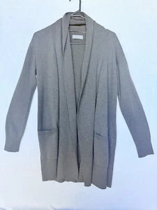 Jacqui E Women’s Grey Long Cardigan Pockets Size XS/S - Bild 1 von 4