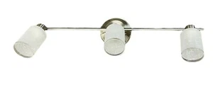 Brushed Nickel With Frosted Opal Etched Glass 3-Light Track Lighting Kit $432 - Picture 1 of 1