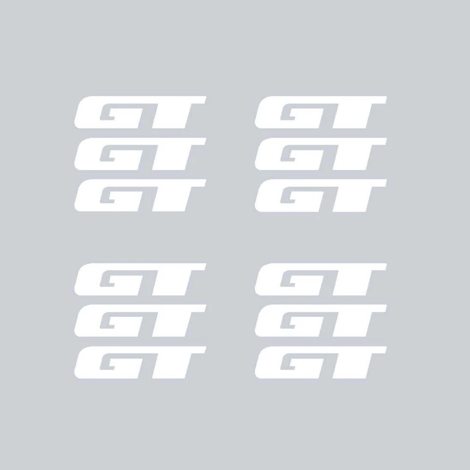 GT BMX - Calcomanías de rueda Mag de tres radios - BLANCO Foto 1 de 1