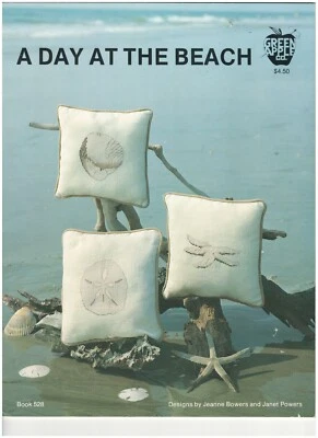Green Apple Co., A Day at the Beach, Cross Stitch Patterns Book 528 - Image 1 of 2