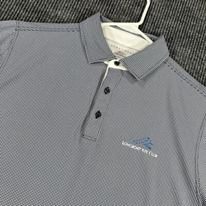 Bobby Jones Performance Polo Shirt Mens XL Extra Large Blue Geometric Golf - Picture 1 of 12