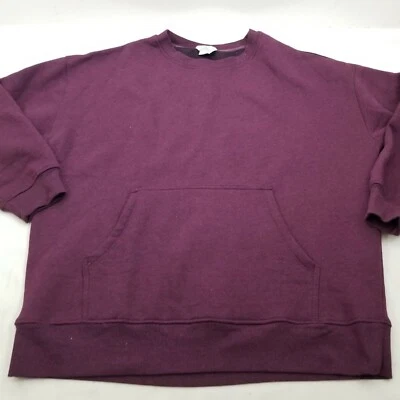 DANSKIN Women's Relaxed Fit Crewneck Sweatshirt Long Sleeves Purple Size M - Image 1 of 4