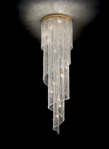 Luxury Classic Crystal Waterfall Ceiling Light 13 Lights MS-299 - Picture 1 of 1