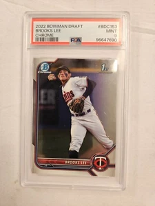 2022 Brooks Lee Bowman Draft Chrome  1st Bowman PSA 9 MINT!! - Picture 1 of 4
