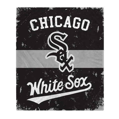 Chicago White Sox MLB 60'' x 70'' Retro Stripe Flannel Blanket-W19776538101 Cover