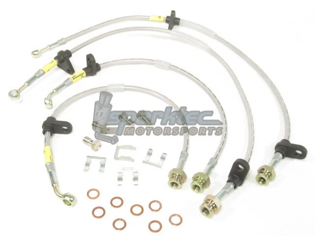 Kit de línea de freno de acero inoxidable Goodridge G-Stop Acura Integra DC2 Honda Civic EG Foto 1 de 4