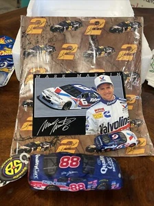 Lot Of 8 NASCAR Diecasts Cards Wrapping Paper Rusty Wallace Mark Martin - Picture 1 of 7