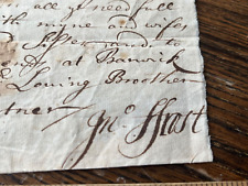 c.1705 Colonial Letter Indian War soldier John Frost Berwick ME New Castle NH