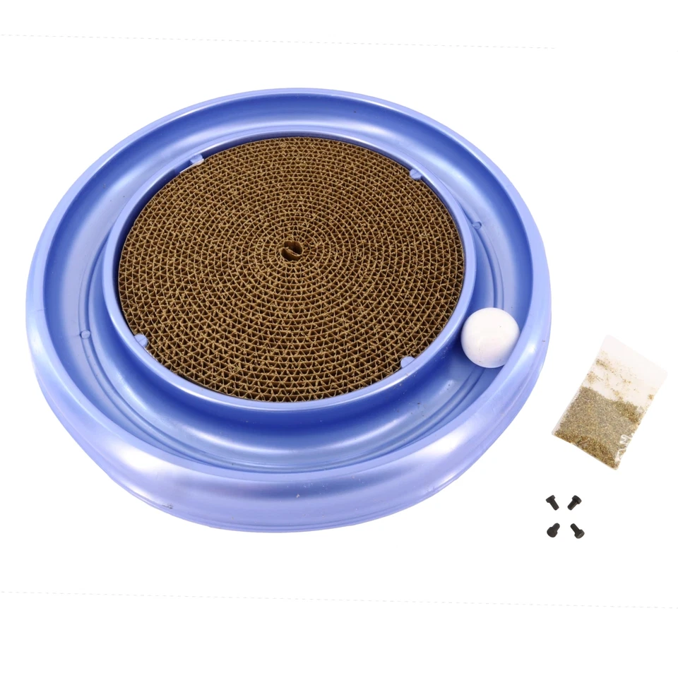 Turbo Scratcher Cat Toy with Ball and Catnip for Fun and Exercise 16 Inch - Image 1 of 4