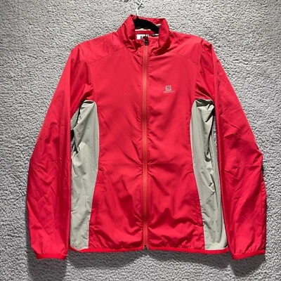 Salomon Clima Wind Women's Sz Small Red Lightweight Running Workout Jacket - Image 1 of 4