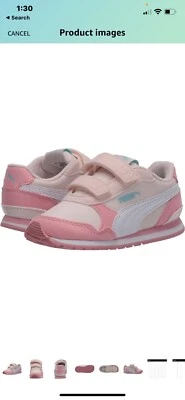 PUMA Unisex-Child ST Runner Hook and Loop Little Kid Sneaker Size 11C Peony Shoe - Image 1 of 4