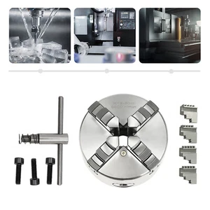 Drehfutter Drehbank Chuck 4 Backenfutter 80/100/125/160mm Vierbackenfutter - Bild 1 von 32