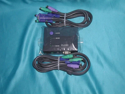 Cables de conmutador KVM LINKSYS KVM100SK ProConnect probados en laboratorio gran venta excelente ¡GUAU! Foto 1 de 4