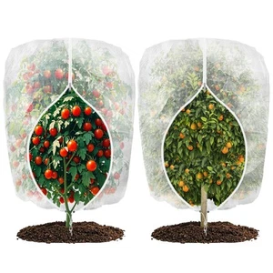 Large Bird Netting for Garden Blueberry Bushes, 2 Pack 6 x 6 FT Zipper Fruit ... - Picture 1 of 7
