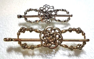 LILLAROSE Firmado, Tonos Plata/Dorado, Clip de Pelo Joyería, Juego de Dos. - Imagen 1 de 4