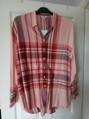BNWT Next Pink Checked Shirt 16 Would Also Fit 18 - Image 1 of 4