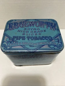 Pipa de tabaco Edgeworth de colección extra alta calidad Larus & Bro Co. lata con tapa 4,25x3 - Imagen 1 de 6