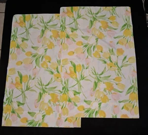 Vintage Stevens Utica Pillowcases 70s Flower Power Set Of 2 Standard 20 X 30 EC - Picture 1 of 6