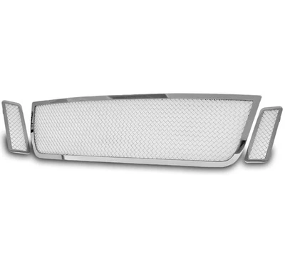 2007-2010 FORD EXPLORER SPORT TRAC MAIN UPPER MESH GRILLE STAINLESS STEEL CHROME - Image 1 of 4