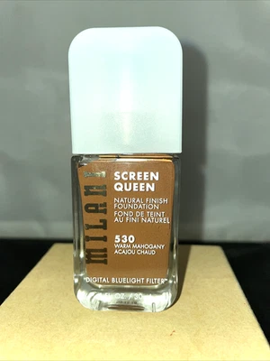 Milani Screen Queen Liquid Foundation Makeup Warm Mahogany #530. 1 fl oz - Image 1 of 3