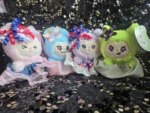 DRESSED UP Yoonique LaBabies Plush Clip Keychain Monster Doll CHOOSE YOUR COLOR - Picture 1 of 10