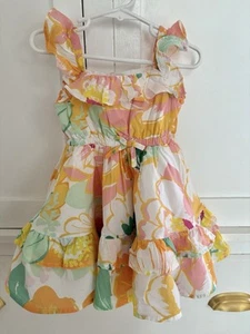Janie and Jack Ruffle Sundress in Freshly Squeezed Floral Size 2T - Picture 1 of 5