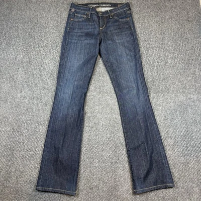 Pantalones de mezclilla Citizens Of Humanity para mujer 25 “Kelly” acampanados elásticos lavado oscuro Foto 1 de 4