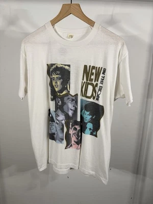 Camiseta retro vintage años 80 nueva Kids On The Block No More Games Tour talla grande Foto 1 de 4