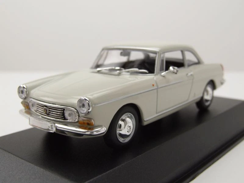 PEUGEOT 404 COUPE 1962 BIANCA MAXICHAMPS 940112920 1 43 2 PORTE MINICHAMPS