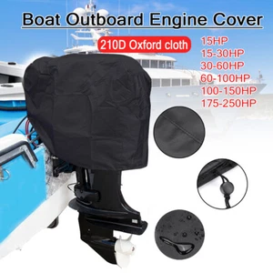210D Boat Motor Cover Outboard Engine Oxford Fabric Durable Protector Waterproof - Picture 1 of 16