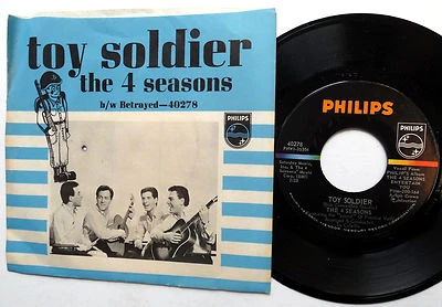 THE 4 SEASONS doo-wop 45 Toy Soldier / Betrayed PHILIPS Picture cover  w 3504 Foto 1 de 4