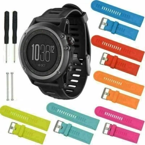 Silikon Armband Uhrenarmband Strap für Garmin Fenix 2/3/D2/HR/Quatix/Marine GPS - Bild 1 von 19