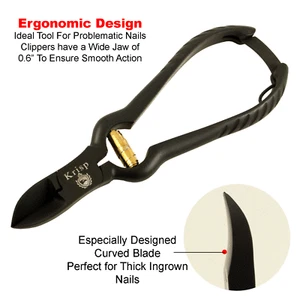 HEAVY DUTY INGROWN THICK TOENAIL CLIPPERS CUTTERS TRIMMER PODIATRY PEDICURE TOOL - Picture 1 of 6