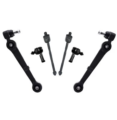 6 Pc Lower Control Arm Inner Outer Tie Rods for Chrysler Dodge Mitsubishi Eagle - Imagem 1 de 4
