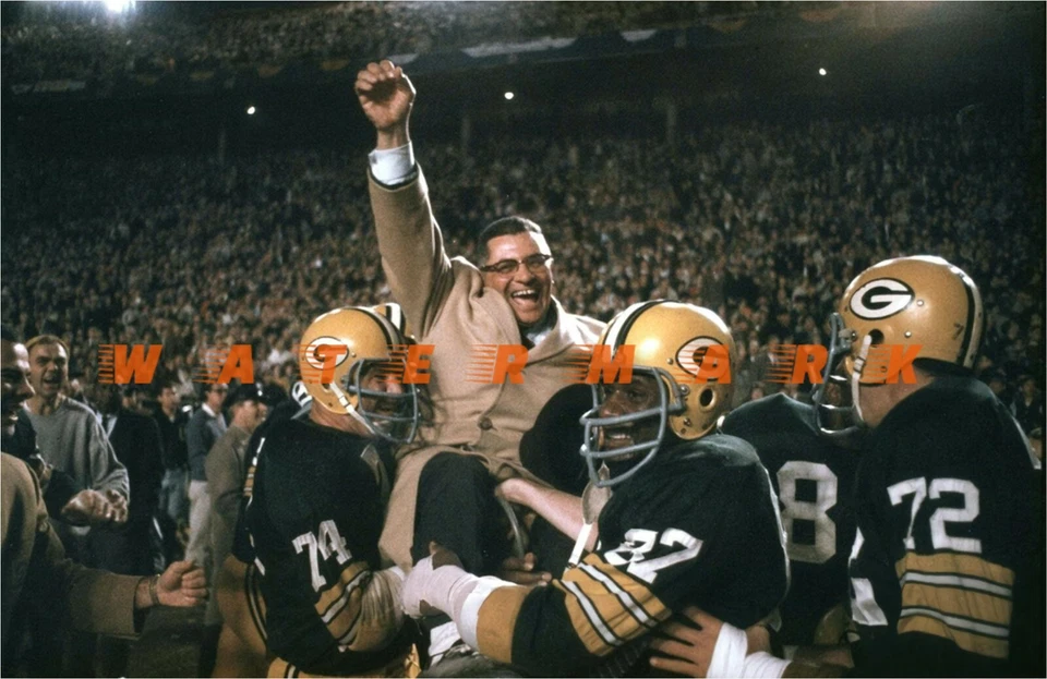 LOMBARDI WINS 1966 NFL CHAMPIONSHIP GAME PRINT (comes in  4 sizes) - Image 1 of 1