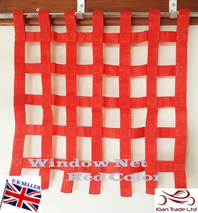 ROTES BAND RENNWAGEN FAHREN FENSTERNETZ Rechteck Lager Auto Off Road VIELE GRÖßEN - Bild 1 von 10